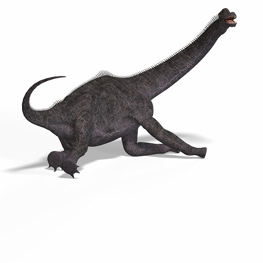 Brachiosaurus 16 A_0001.jpg - giant dinosaur brachiosaurus With Clipping Path over white